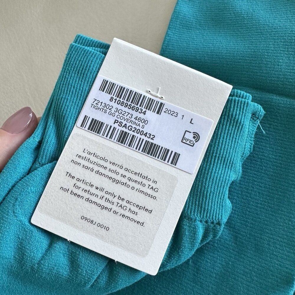 Gucci Teal stockings/tights. Brand New. - Picture 5 of 7